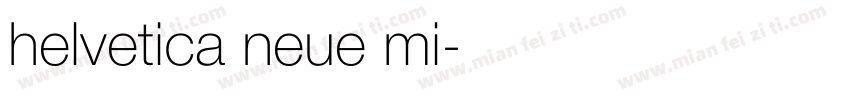 helvetica neue mi字体转换